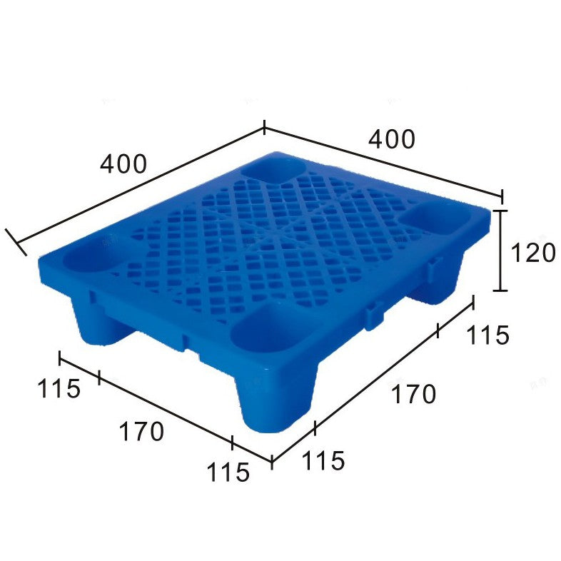 Palet de Transport, Klevo, 40 x 40 x 12 cm, din Plastic durabil, Palet pentru Stivuitor in Depozit, Rezistent la Umiditate, Grila Ingrosata, 4