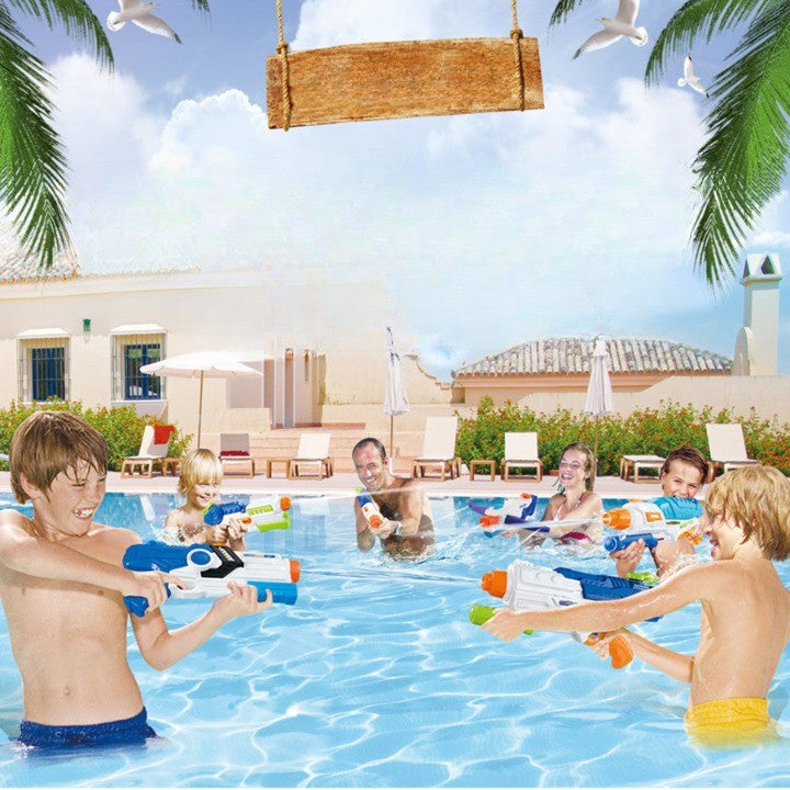Pistol cu Apa pentru Copii, Rezervor, Pentru Piscina/Plaja, Klevo, 6ani+, Multicolor, 1250ML
