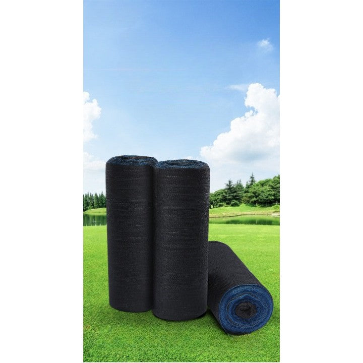 Plasa de umbrire neagra, latime 2 m, lungime 50 m, Klevo, protectie UV, Grad de umbrire 50-55%