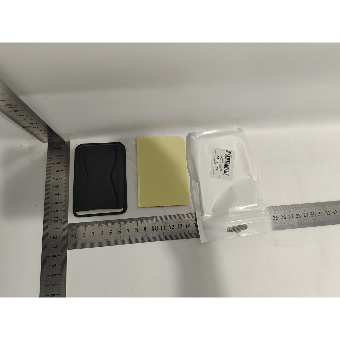 Portofel Klevo MagSafe pentru carduri cu suport integrat, Negru