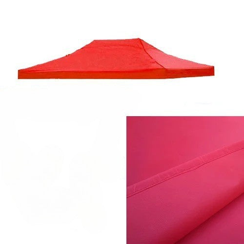 Prelata,copertina pentru acoperis cort tip pavilion Klevo, 3 x 4.5 m , impermeabila, invelis din material textil oxfort 700D, cauciucat Rosu Varf Plat