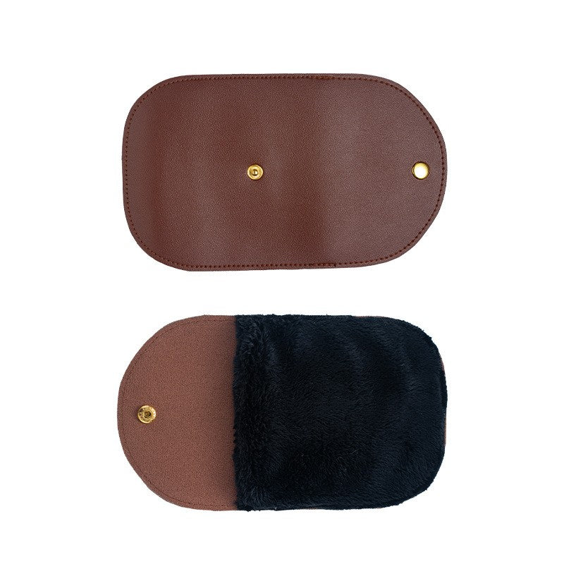 Manusa de Lustruit Pantofii, Klevo, din PVC, 18.2 x 12 x 10.8 cm, Imitatie de Lana, Maro