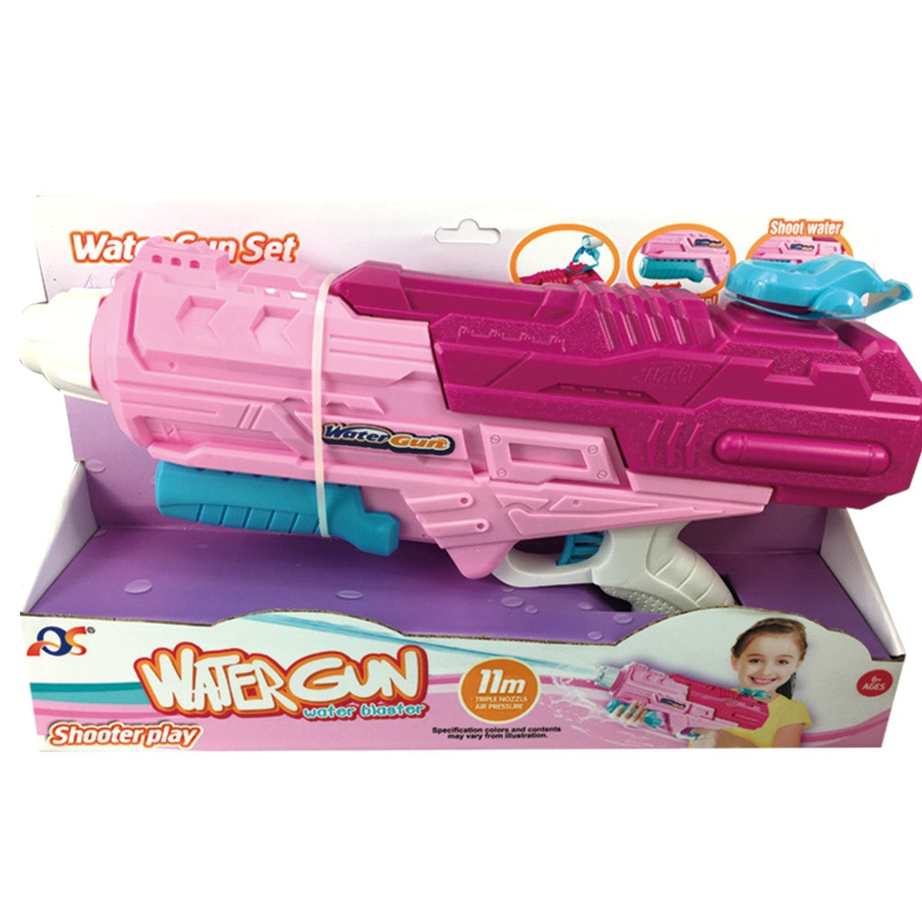 Pistol cu Apa pentru Copii, Rezervor, Pentru Piscina/Plaja, Klevo, 6ani+, Roz, 1250ML
