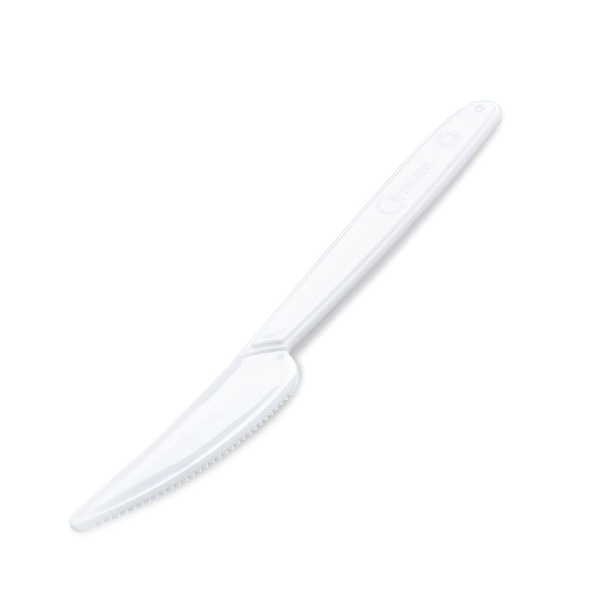 Set 10 Cutite De Unica Folosinta, Klevo, Plastic, 17x1.6 cm, alb