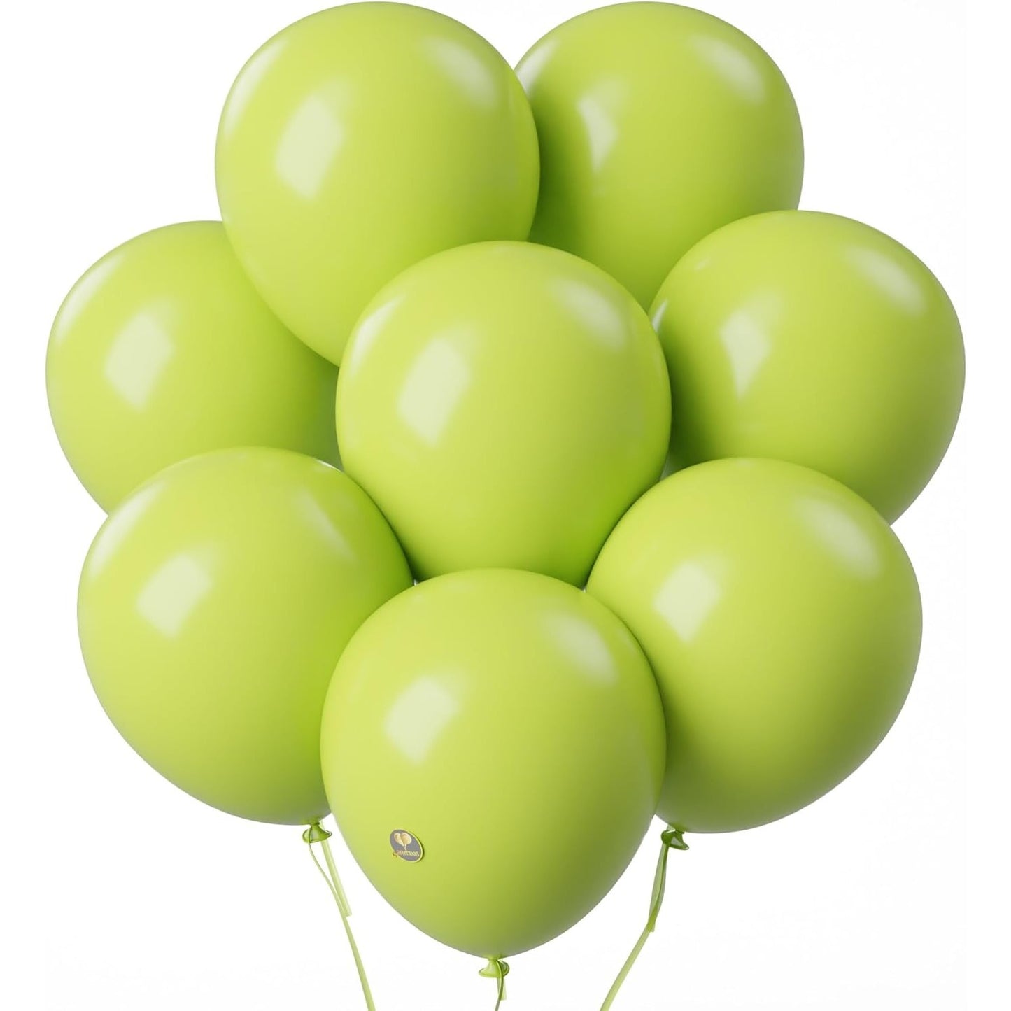 Set 12 Baloane, Klevo, din Latex Standard, 13 cm, Verde Lime