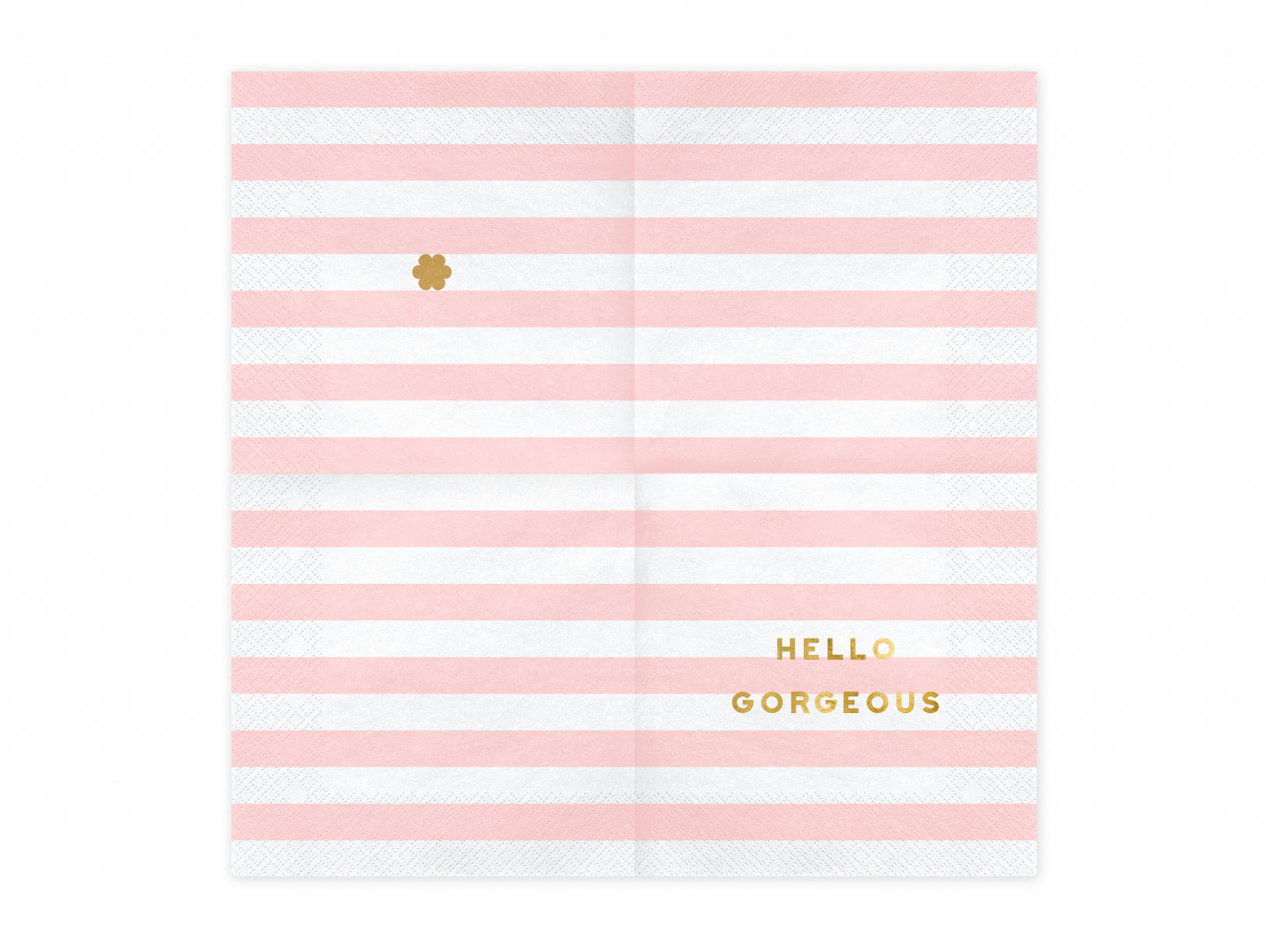 Set 20 servetele Yummy - Hello Gorgeous, roz deschis, 33x33cm