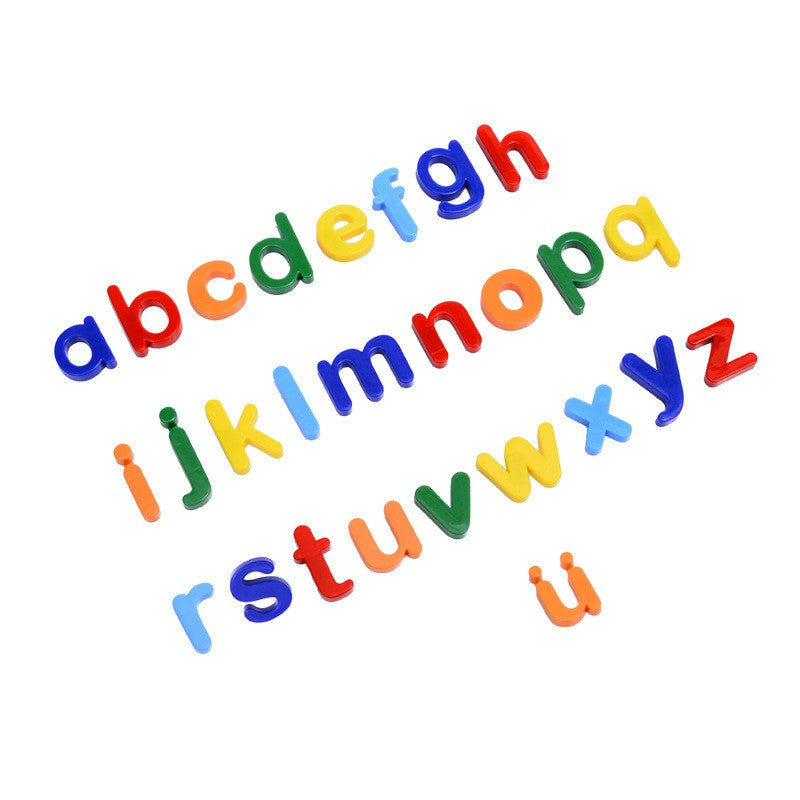 Set 26 Litere, Klevo, Magnetice, pentru Frigider, din Plastic, +3 Ani, 13 x 18 x 14 cm, Multicolor