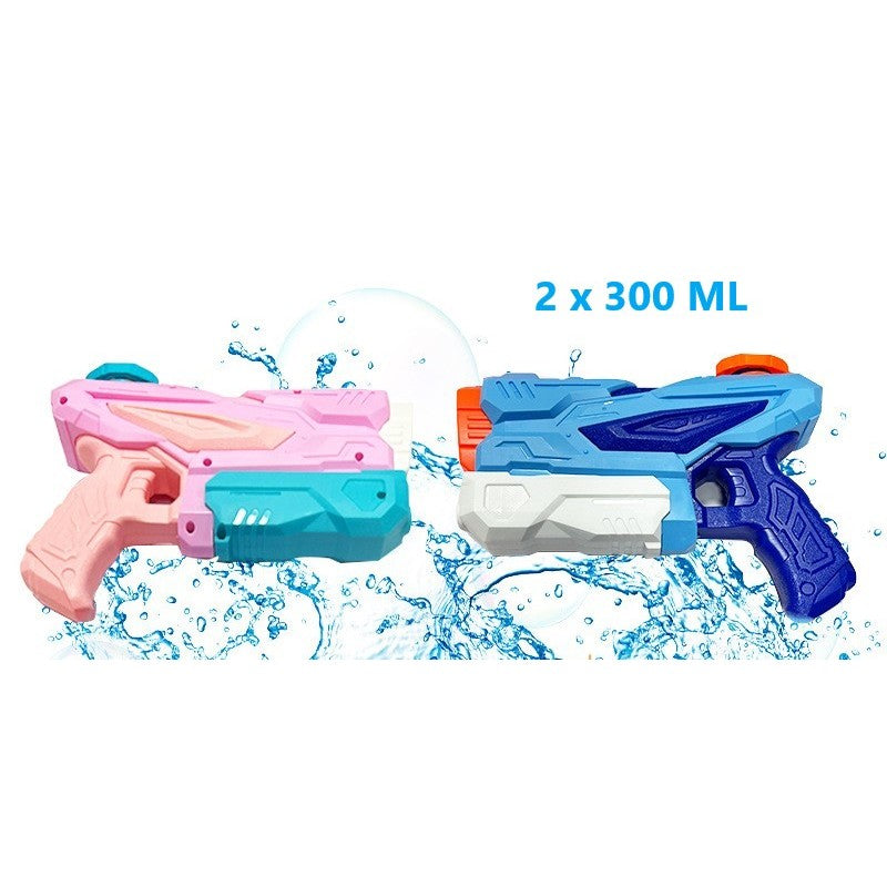 Set 4x Pistol cu Apa pentru Copii, Klevo, 6ani+, Multicolor, 2x 550 ML + 2x 300 ML