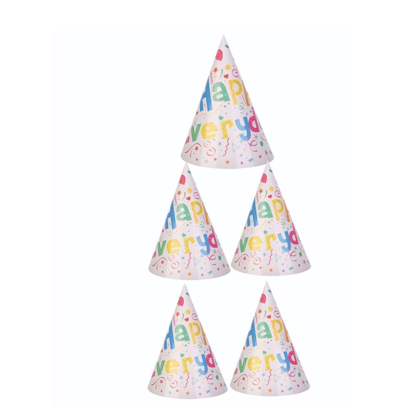 Set 9 Accesorii pentru Masa, Petrecere, Klevo, Model Happy Everyday, 78 buc, Multicolor