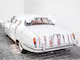Set baloane/decoratiuni auto, PartyDeco, Model Just married, Alb/Auriu rose