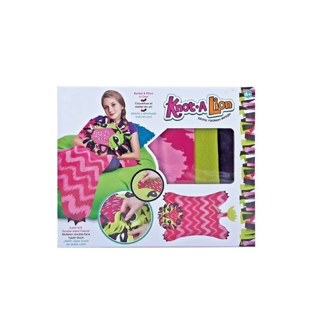Set de creatie DIY, Klevo, patura de tricotat multicolor