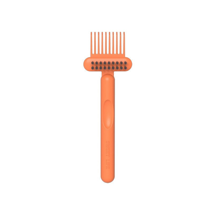 Perie pentru Curatarea Parului, Klevo, din Plastic, 16 x 5 cm, Portocaliu