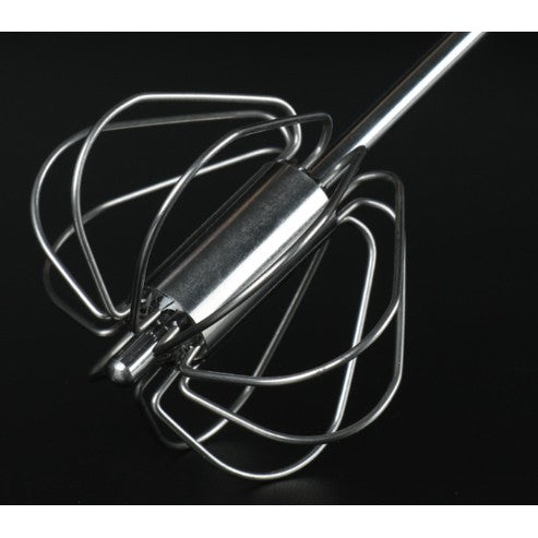 Mixer Manual, Klevo, pentru Oua Smantana Frisca Aluat, Maner Otel Inoxidabil, Usor de Utilizat si Depozitat, 27 x 7 cm, Argintiu