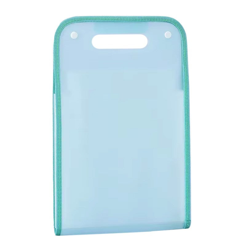 Suport Vertical pentru Hartii A4, Klevo, Suport Portabil pentru Hartie A4 cu Maner, PP, pentru Depozitare Hartii si Documente, 37x24.3 cm, Albastru