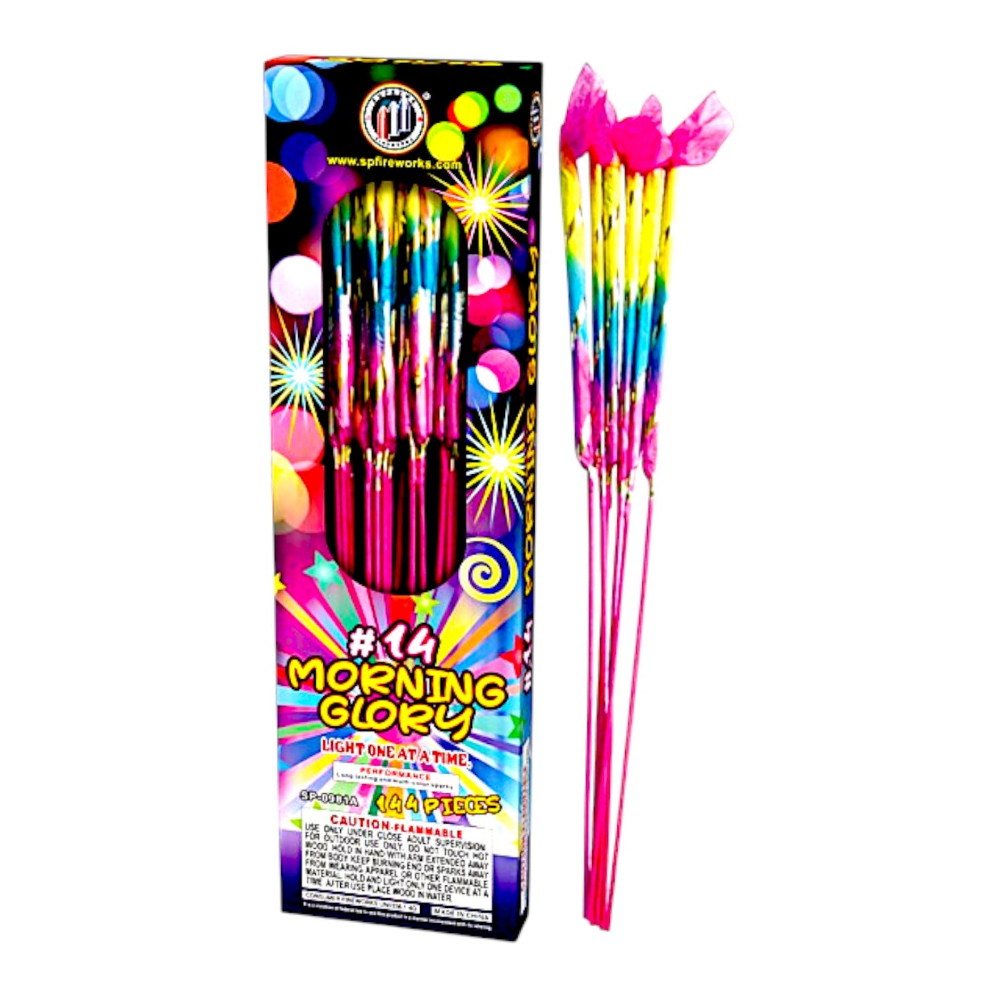 Sparkling fountain, 47 cm, MORNING GLORY cu CRACKLING 6 buc