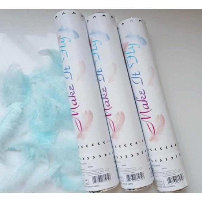Tub de Confetti, Klevo, Model Pene, 27 cm, Make It Fly, Bleu