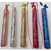 Tub de Confetti, Klevo, Party Popper, 30x5 cm, Confetii Lucioase Rezistente la Foc, Eliberare prin Rasucire, Rosu