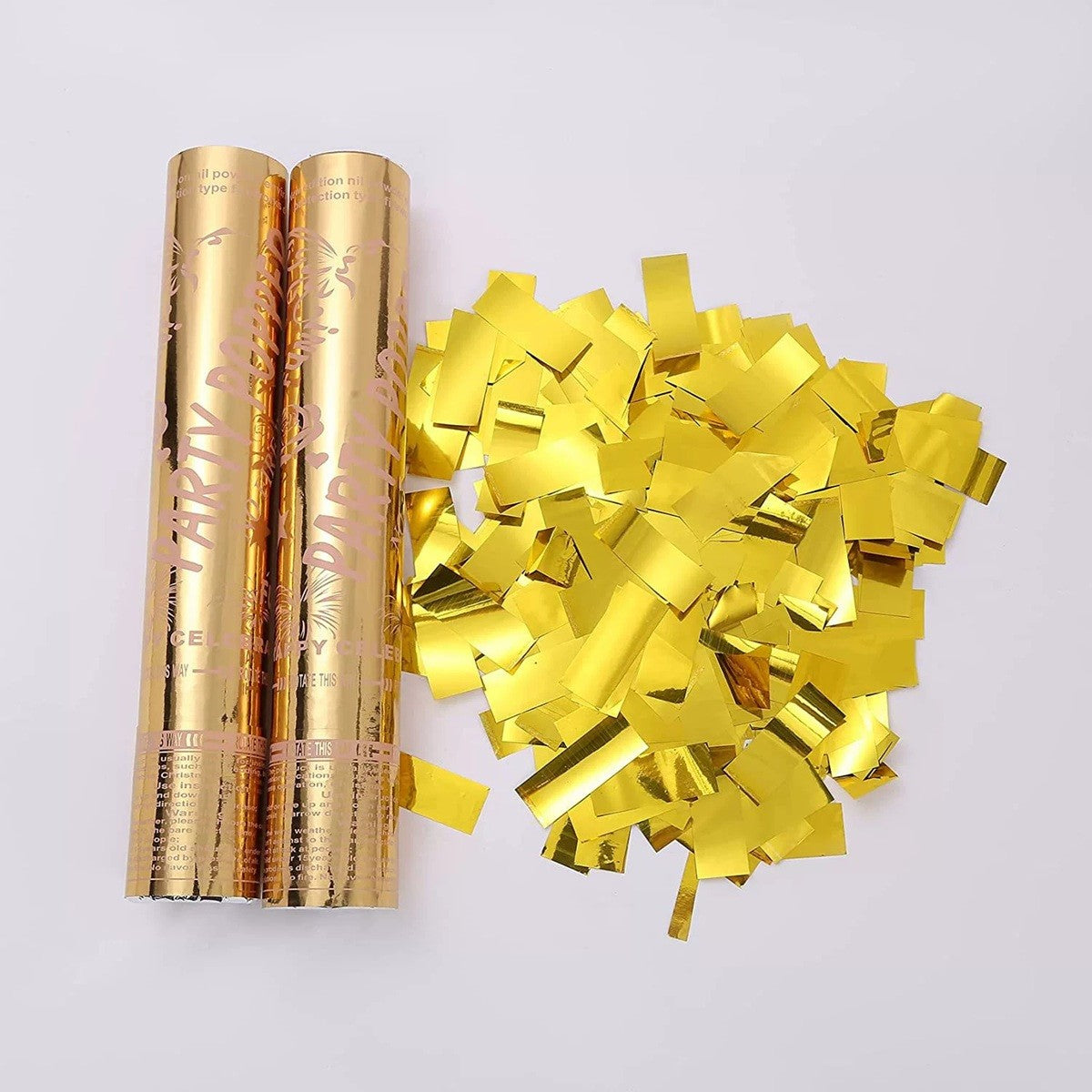 Tun Confetti Petrecere, Klevo, Lungime 30 cm, Auriu