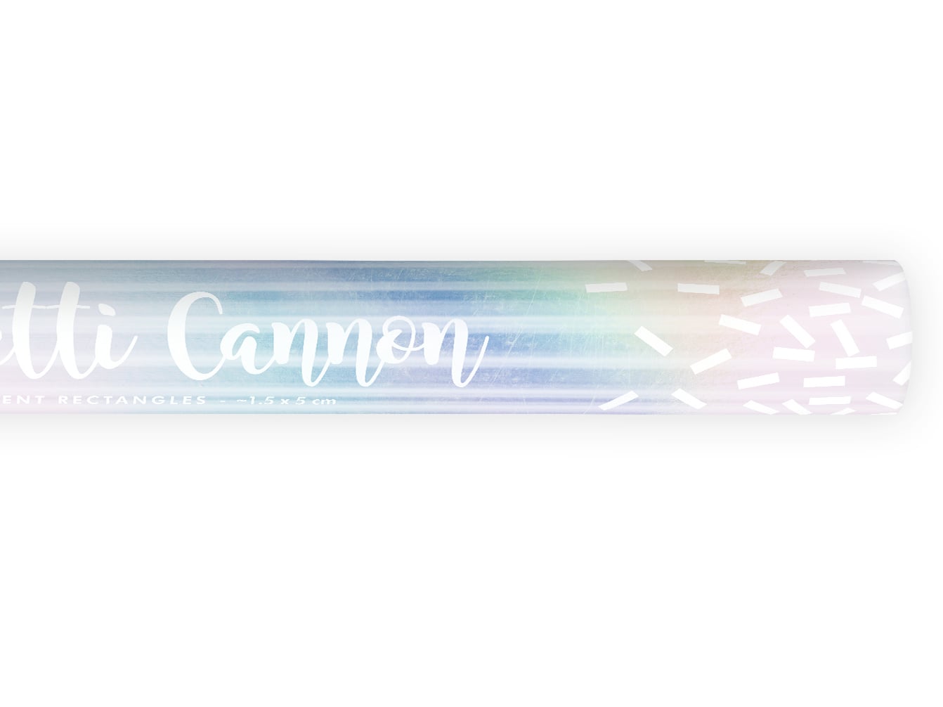 Tun de confetti, iridescent, 60cm