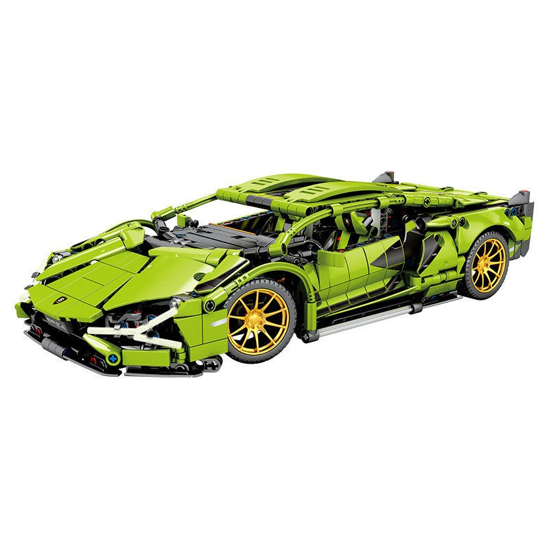 Joc de Construit, Klevo, Model Lamborghini, 1280 Piese, +6 Ani, Verde