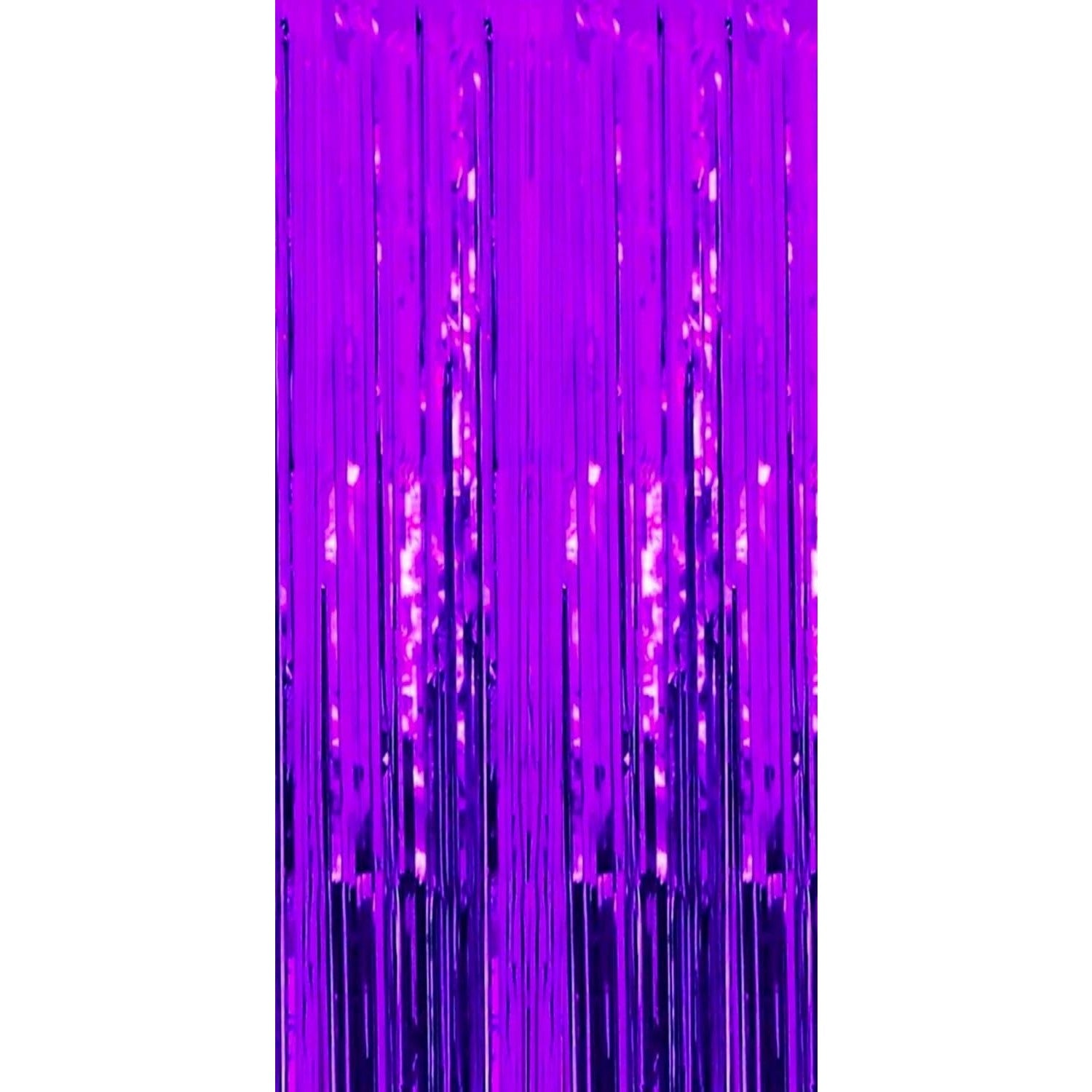 Perdea Franjurata, Klevo, Model Decor Petrecere, pentru Fundal de Poze, Amenajare Colorata a Petrecerii, Dimensiune 100x200 cm, Mov