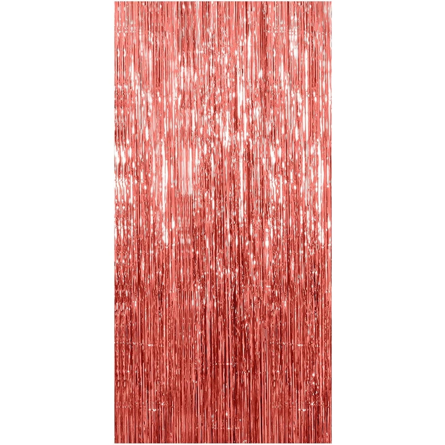 Perdea Franjurata, Klevo, Model Decor Petrecere, pentru Fundal de Poze, Amenajare Colorata a Petrecerii, Dimensiune 100x200 cm, Rose Gold