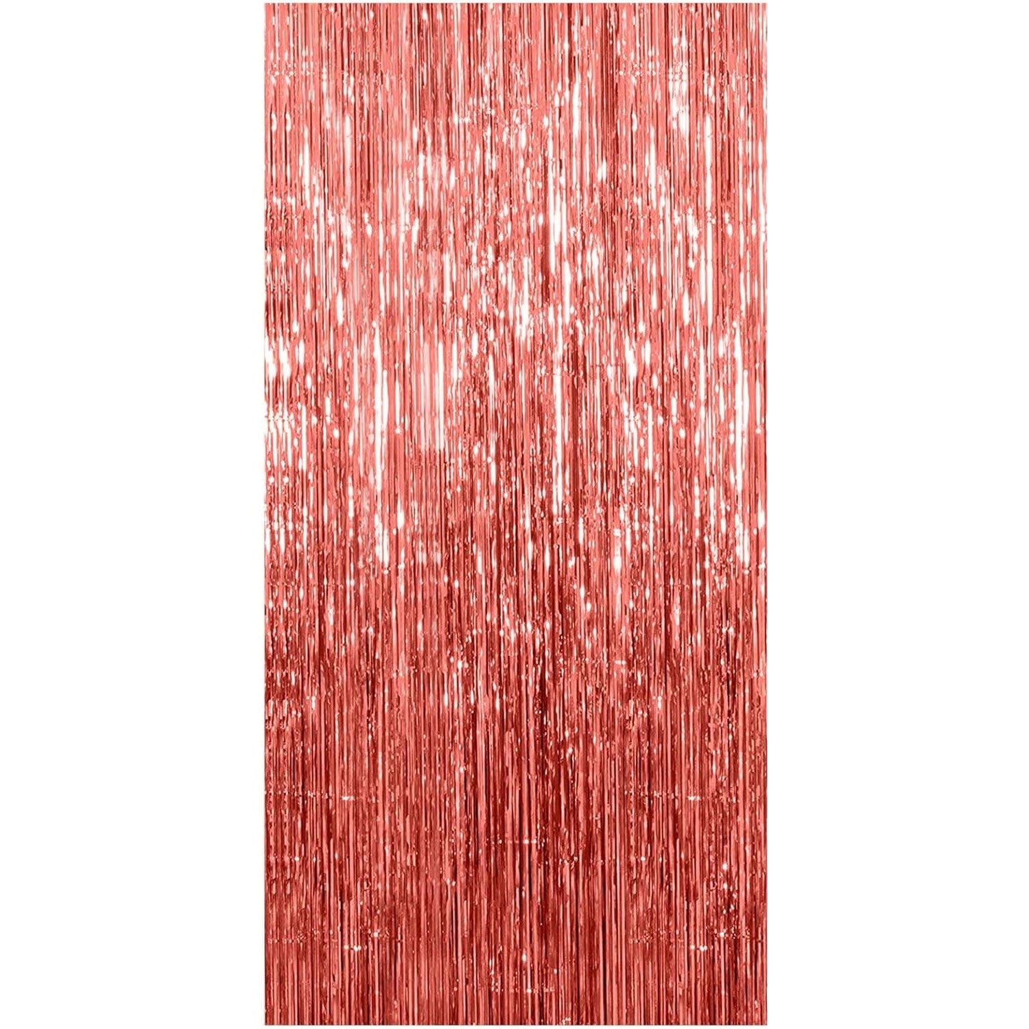 Perdea Franjurata, Klevo, Model Decor Petrecere, pentru Fundal de Poze, Amenajare Colorata a Petrecerii, Dimensiune 100x200 cm, Rose Gold