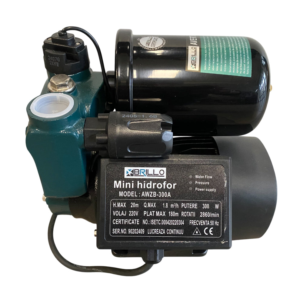 Mini hidrofor 370W, 1.8 mc/h, H refulare 20m