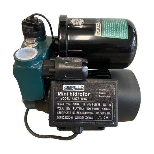 Mini hidrofor 370W, 1.8 mc/h, H refulare 20m