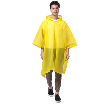 Pelerina de Ploaie, Klevo, pentru Adulti, EVA, Tip Poncho, Impermeabila, Rezistenta la Vant, Capse Laterale, 160 g, Galben