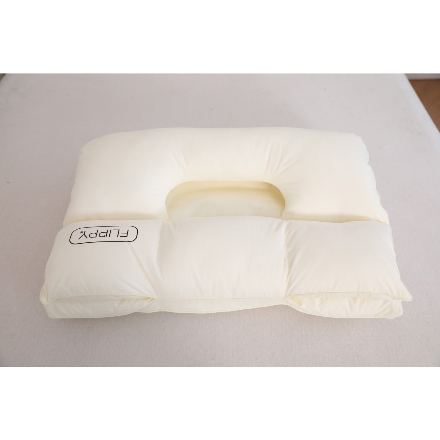 Perna Ortopedica 3 in 1, Klevo, Strat Dublu, Protectie Cervicala, pentru Adulti, 45 x 70 cm, Alb