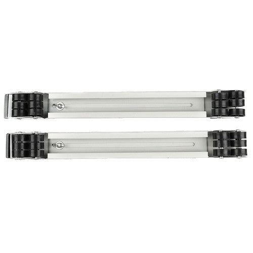 Set Suport Reglabil cu Roti pentru Mutat Mobila, Klevo, Dimensiune Reglabila, Greutate Maxima 330kg, Benzi Antiderapante, cu Frana, Alb Negru