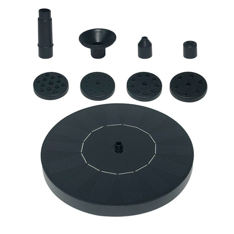 Fantana Arteziana pentru Gradina, Klevo, Solara, Automata, Rotunda, 3 Moduri de Pulverizare, Negru, 16 cm