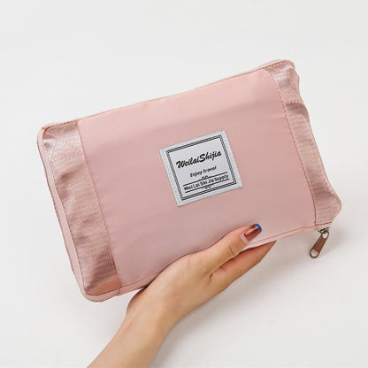 Geanta Pliabila, Klevo, pentru Voiaj, Buzunare Multiple, de Mana, Impermeabila, Material Textil, Capacitate 8 Kg, Dimensiune Deschisa 42x28x10 cm, Roz