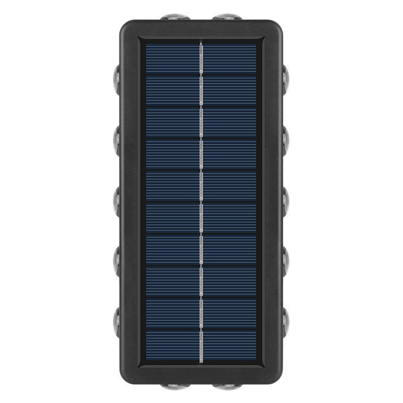 Lampa Solara, Klevo, 8+4 LED, Lumina Alba/Calda, din ABS+PC, 8 x 17.7 x 3.7 cm, Negru