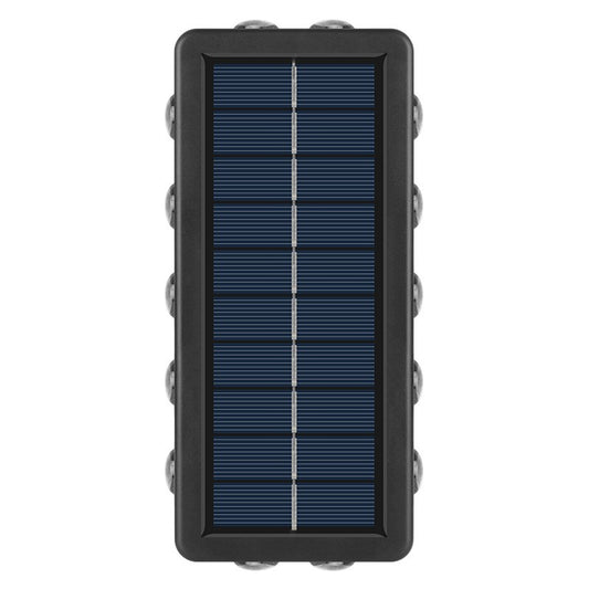 Lampa Solara, Klevo, 8+4 LED, Lumina Alba/Calda, din ABS+PC, 8 x 17.7 x 3.7 cm, Negru