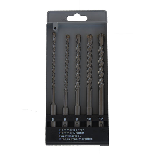 Set de 5 Burghie beton 2T SDS+ (5-6-8-10-12/160mm)