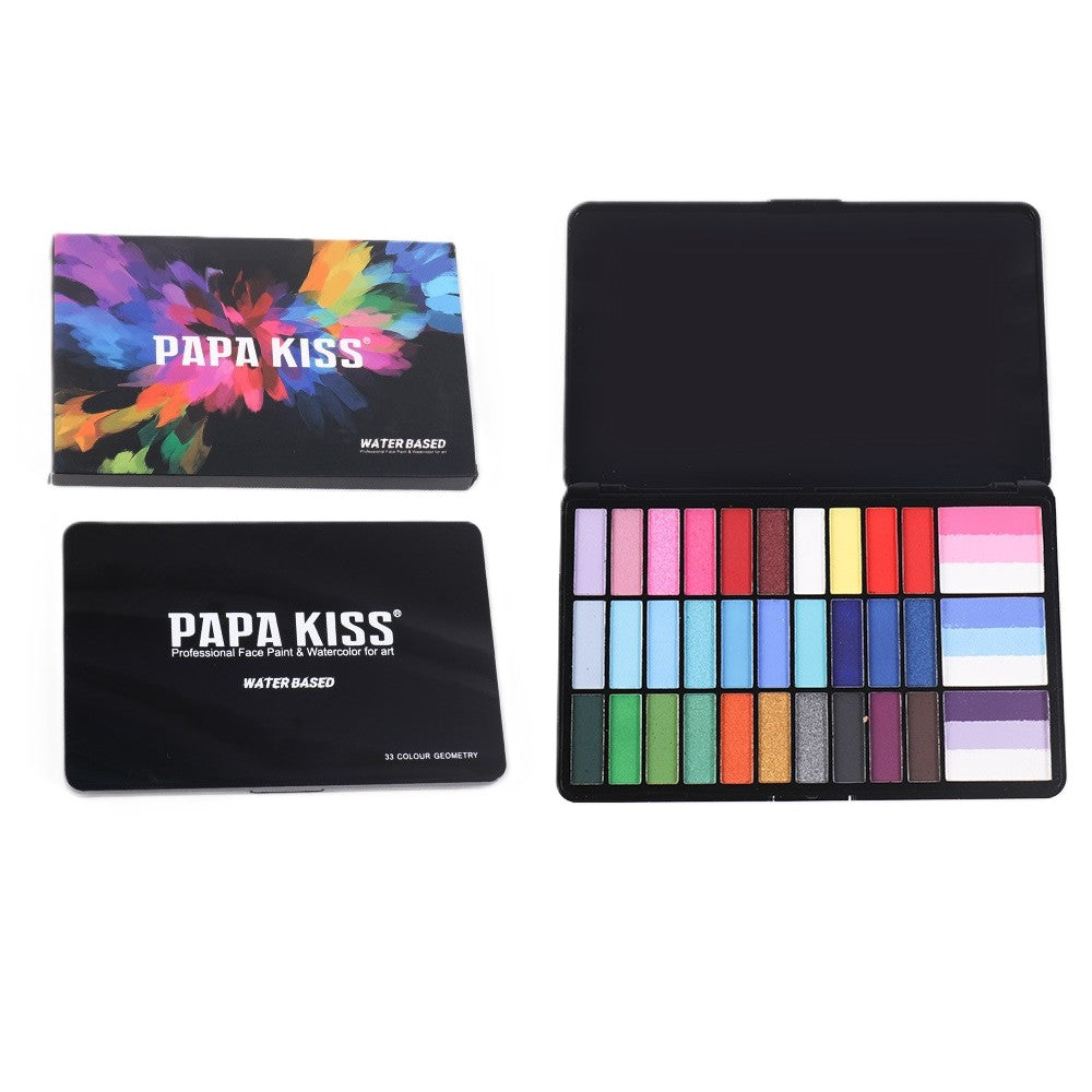 Paleta 39 Culori Vopsea de Fata, Klevo, Activare cu Apa, 18.5 x 11.7 x 1.5 cm, Multicolor