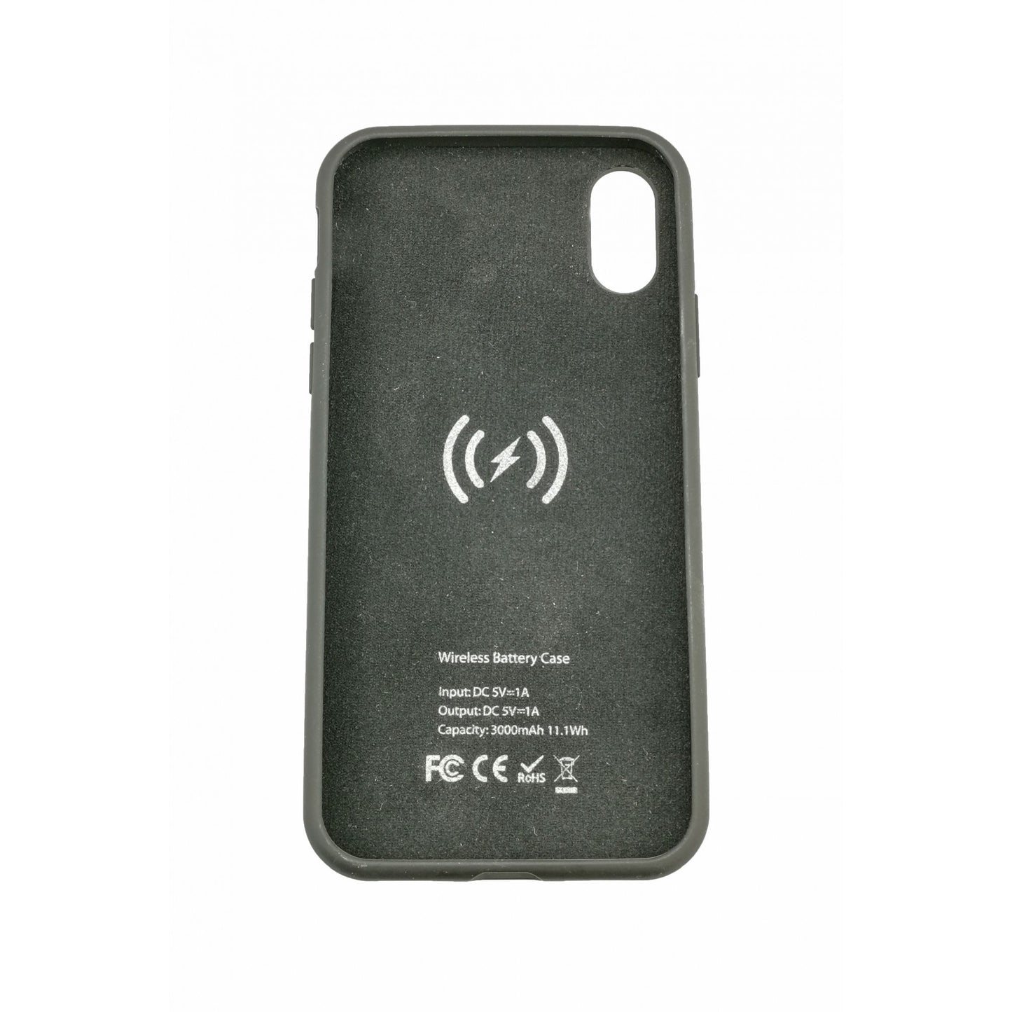 Acumulator extern iFans Battery Case 3000 mAh Wireless pentru Apple iPhone X, Negru