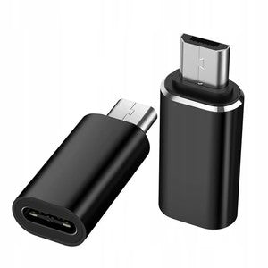 Adaptor Micro USB spre Lightning, Klevo, 2.8 cm, Negru