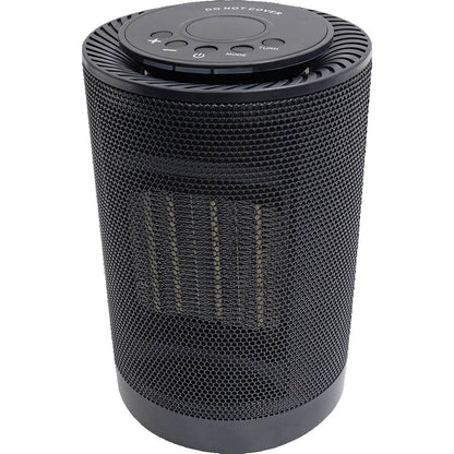 Aeroterma / Radiator ceramic Klevo PTC-1500K1, 1500 W, 2 trepte de putere, termostat reglabil, Negru