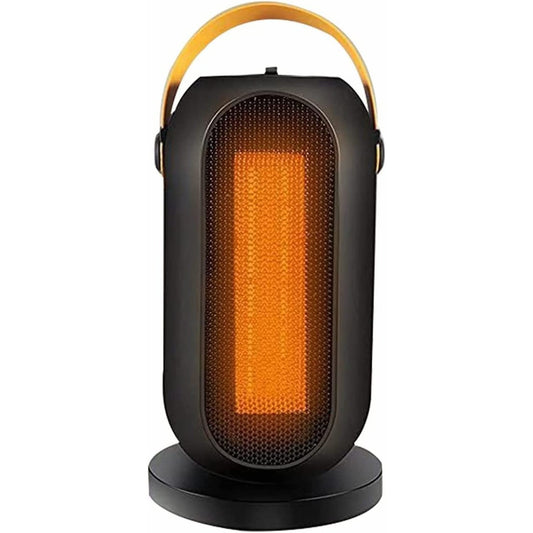 Aeroterma / Radiator Klevo PTC-1500Q1, 1200 W, 2 trepte de putere, termostat reglabil, Negru