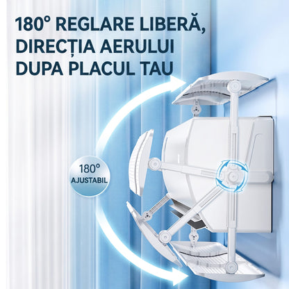 Deflector pentru Aer Conditionat, Klevo, Model Basic, Universal, Protectie Impotriva Curentului De Aer Rece Sau Cald, Ajustabil 180 Grade