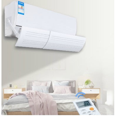 Deflector pentru Aer Conditionat, Klevo, Model M cu Deschidere Completa, Accesoriu pentru Directionarea Fluxului de Aer si Reducerea Curentului Direc, 56 x 18 cm