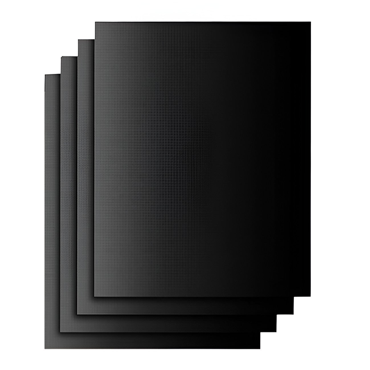 Set 4 Folii Antiaderente din Teflon, Klevo, Multifunctionale, Rezistente la Apa si Temperaturi Ridicate, pentru Gratar, Cuptor, BBQ Grill, 40x33 cm, Negru
