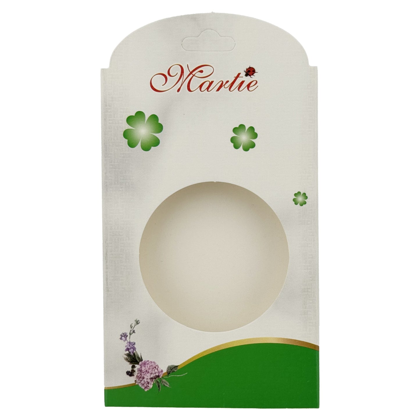 Ambalaje de Carton pentru Martisoare, Klevo, Set 200 Bucati, Cutii Brosa, Model Trifoi, Alb/Verde