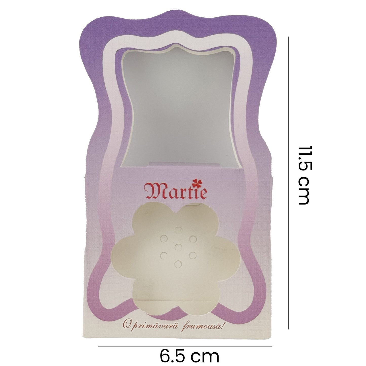 Ambalaje pentru Bratara Martisoare, Klevo, Set 200 Bucati, Cutii Brosa, Model Gentuta, Mov
