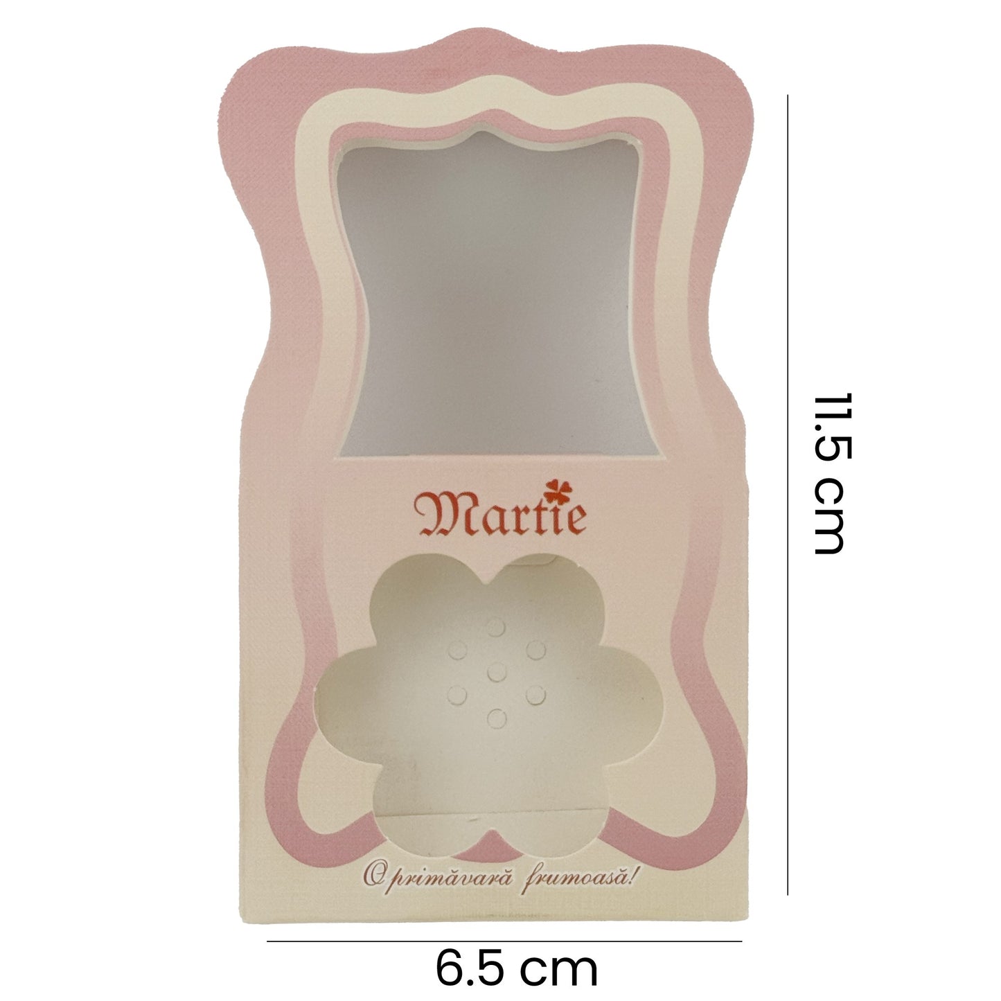 Ambalaje pentru Bratara Martisoare, Klevo, Set 200 Bucati, Cutii Brosa, Model Gentuta, Roz deschis