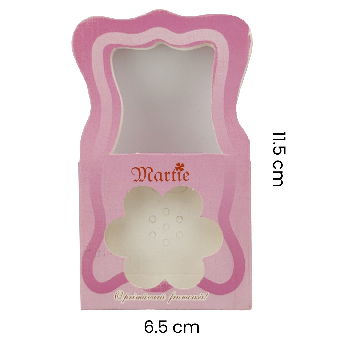 Ambalaje pentru Bratara Martisoare, Klevo, Set 200 Bucati, Cutii Brosa, Model Gentuta, Roz inchis