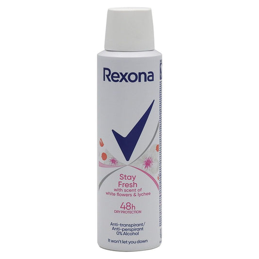 Antiperspirant Deodorant, Rexona, 150 ml White Flowers Lychee